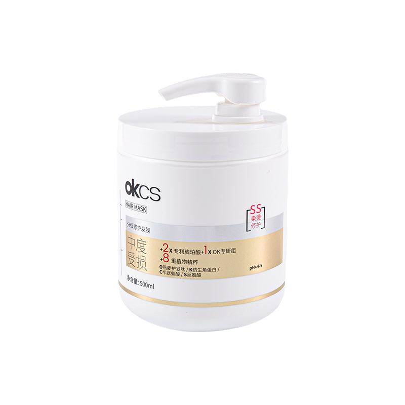 500ml PE hair care bottle